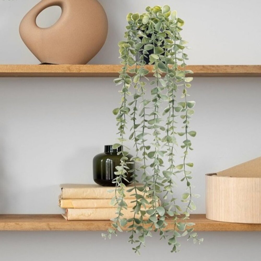 New Fake Hanging Eucalyptus Plant Potted Artificial Decor for Home Office